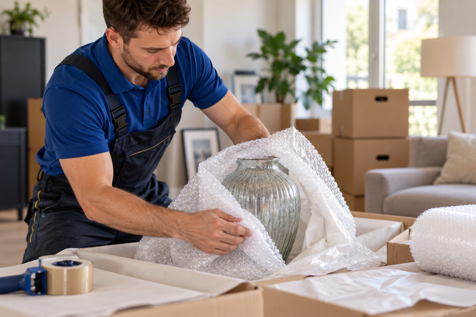 Kwetsbare verhuizing